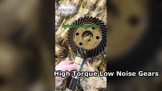 Jeu d'engrenages coniques en spirale de haute précision