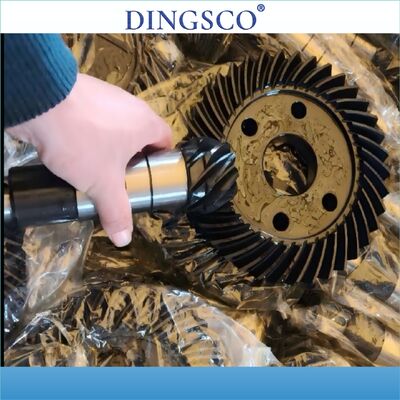 Ensemble d'engrenages à bourdon en spirale de précision pour transmission de puissance lourde